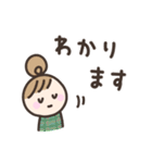 ゆるい手書きの女の子☆敬語スタンプ（個別スタンプ：26）