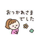 ゆるい手書きの女の子☆敬語スタンプ（個別スタンプ：34）