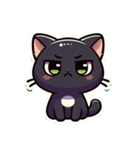 魅力的な黒猫スタンプコレクション（個別スタンプ：5）