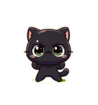 魅力的な黒猫スタンプコレクション（個別スタンプ：7）
