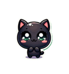 魅力的な黒猫スタンプコレクション（個別スタンプ：26）
