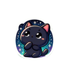 魅力的な黒猫スタンプコレクション（個別スタンプ：35）