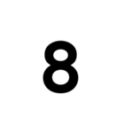 LINEのアレンジ機能で使用する数字・単位（個別スタンプ：9）