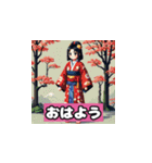 日本文化LINEスタンプ笑（個別スタンプ：1）