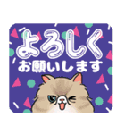 【ペルシャ猫】動く！ポップなPop-Up（個別スタンプ：12）