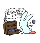 うさぎさんは遅刻しそうです。（個別スタンプ：5）