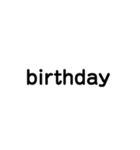LINEのアレンジ機能で使用する文字(誕生日（個別スタンプ：19）