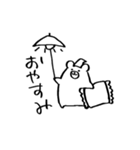 勢いで描いたくま（個別スタンプ：3）