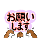 デカ文字！敬語•丁寧語と柴犬たち（個別スタンプ：9）