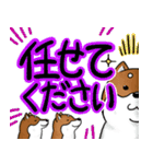 デカ文字！敬語•丁寧語と柴犬たち（個別スタンプ：24）