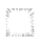 効果線 その1（個別スタンプ：4）