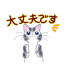 和風猫＜よく使う敬語 4＞（個別スタンプ：2）