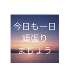 夕暮れ空と夜空挨拶スタンプ✴︎癒し日常（個別スタンプ：31）