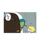 メグとばけもの 1コマスタンプ（個別スタンプ：25）