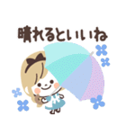 モノトーンGirlyちゃんおとぎの国・梅雨（個別スタンプ：22）