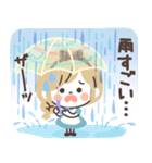 モノトーンGirlyちゃんおとぎの国・梅雨（個別スタンプ：26）