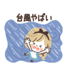 モノトーンGirlyちゃんおとぎの国・梅雨（個別スタンプ：38）