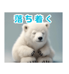 かわいいシロクマのLineスタンプ（個別スタンプ：19）