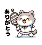 テニスが好きな猫（個別スタンプ：5）