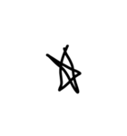 幼児文字 絵文字 顔文字 記号（個別スタンプ：5）