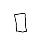 幼児文字 絵文字 顔文字 記号（個別スタンプ：14）