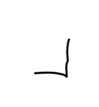 幼児文字 絵文字 顔文字 記号（個別スタンプ：19）