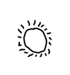 幼児文字 絵文字 顔文字 記号（個別スタンプ：24）