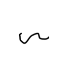 幼児文字 絵文字 顔文字 記号（個別スタンプ：27）