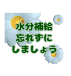 背景が動く✨お花がいっぱい動く敬語気遣い1（個別スタンプ：12）