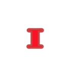 ダメージの文字演出スタンプ（個別スタンプ：1）