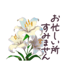 毎日使える お花 敬語✿大人上品お花（個別スタンプ：33）