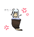 女の子のかわいいスタンプ（毎日使える）（個別スタンプ：19）