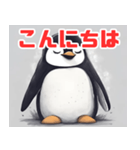 眠そうなペンギン2（個別スタンプ：15）