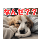 常に眠そうな犬（個別スタンプ：18）