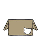 白にゃんこスタンプ（スタンプアレンジ用）（個別スタンプ：28）