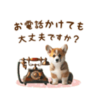 おとなかわいいコーギーの敬語スタンプ（個別スタンプ：35）