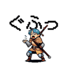 RPGゲームの熱い勇者達 でか文字ドット絵（個別スタンプ：19）