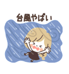 モノトーンGirlyちゃん・梅雨（個別スタンプ：38）