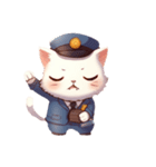 警察猫ちゃん（個別スタンプ：4）