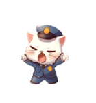 警察猫ちゃん（個別スタンプ：6）