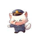 警察猫ちゃん（個別スタンプ：7）