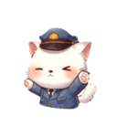 警察猫ちゃん（個別スタンプ：11）