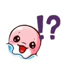 ピンクのイルカのスタンプ（個別スタンプ：24）