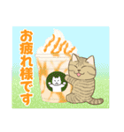 かわいい猫スタンプ(よく使う言葉)（個別スタンプ：1）