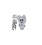 お化け熊さん色付きバージョン（個別スタンプ：5）