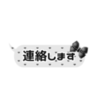 ♡⃛量産型女子の日常♡⃛(黒)（個別スタンプ：30）