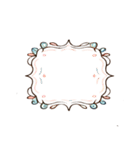 淡いカラーのフレーム集【アレンジ可能】（個別スタンプ：9）