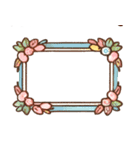 淡いカラーのフレーム集【アレンジ可能】（個別スタンプ：23）