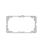 淡いカラーのフレーム集【アレンジ可能】（個別スタンプ：34）