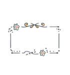 淡いカラーのフレーム集【アレンジ可能】（個別スタンプ：35）